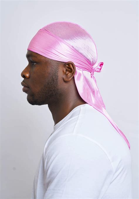 pink silky durag